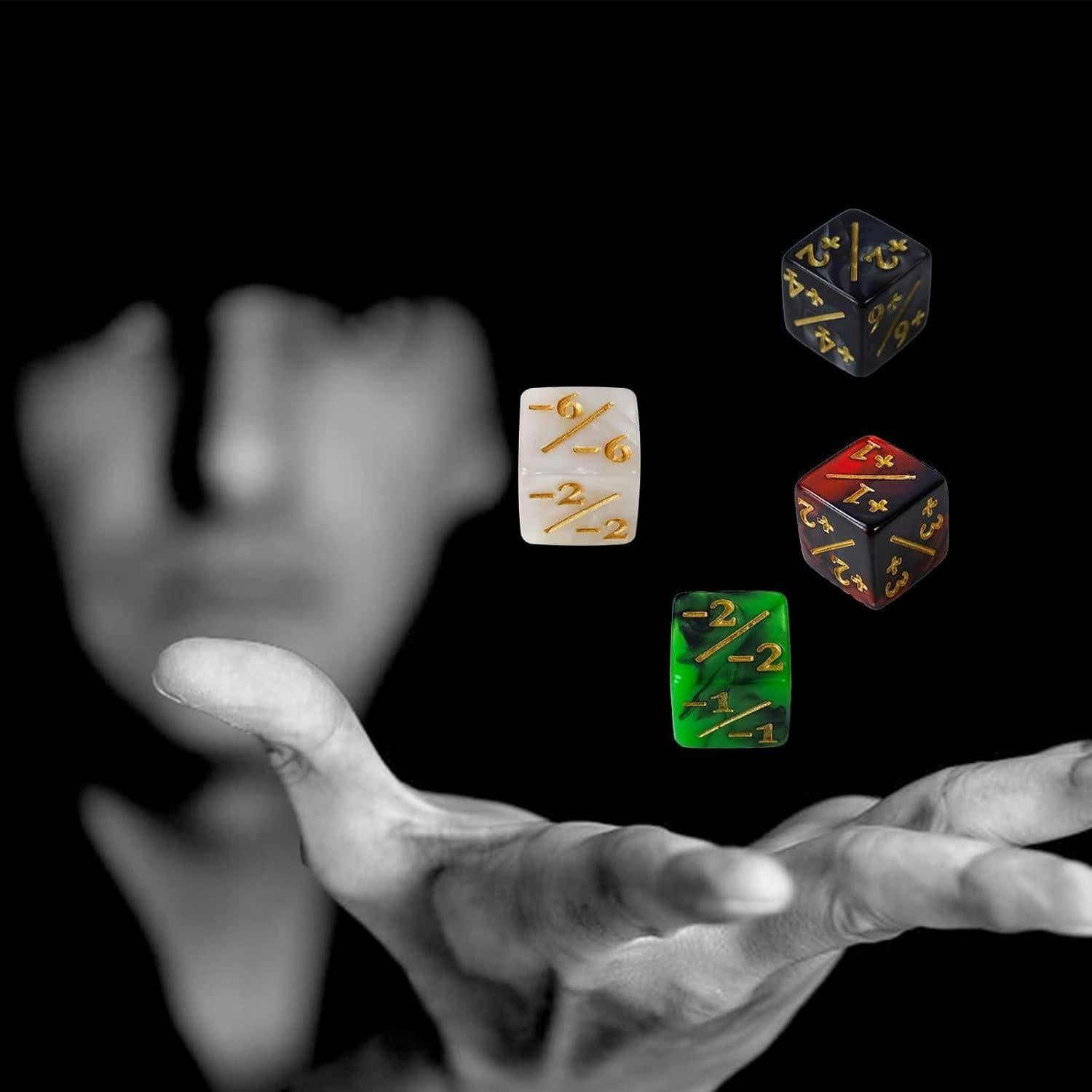 48 Dados de Contadores MTG CUUKSHKN, Acrílico, 16mm, 4 Colores