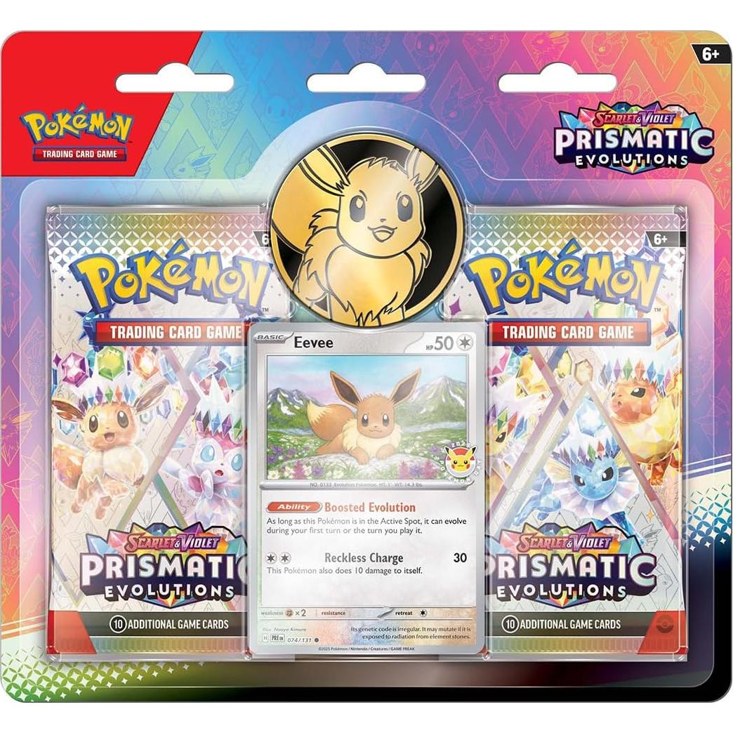 Blister Pokémon TCG Escarlata y Violeta - 2 Paquetes + Carta Eevee