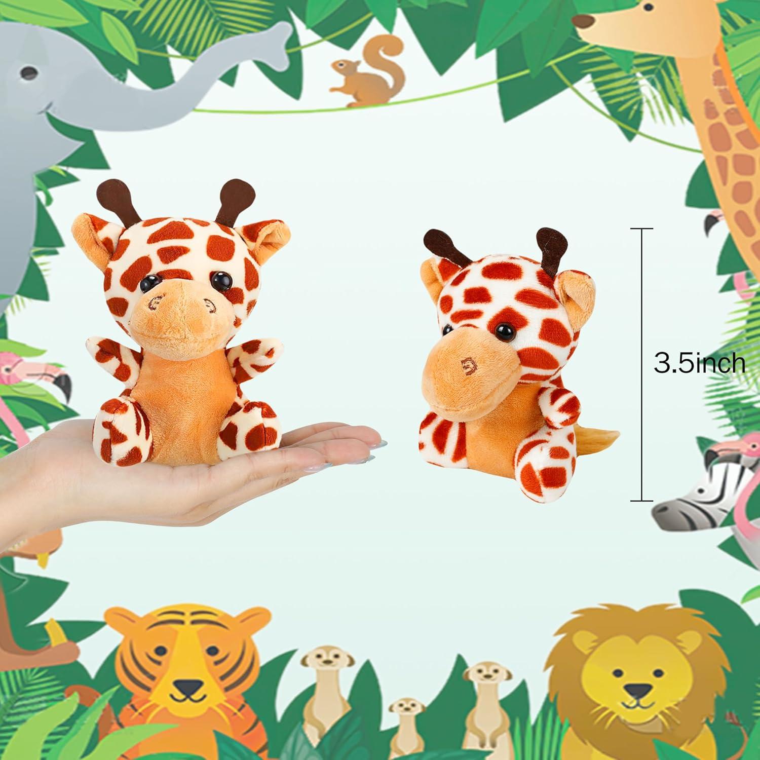 Conjunto de 12 Mini Animales de Peluche Arrozon 10 cm