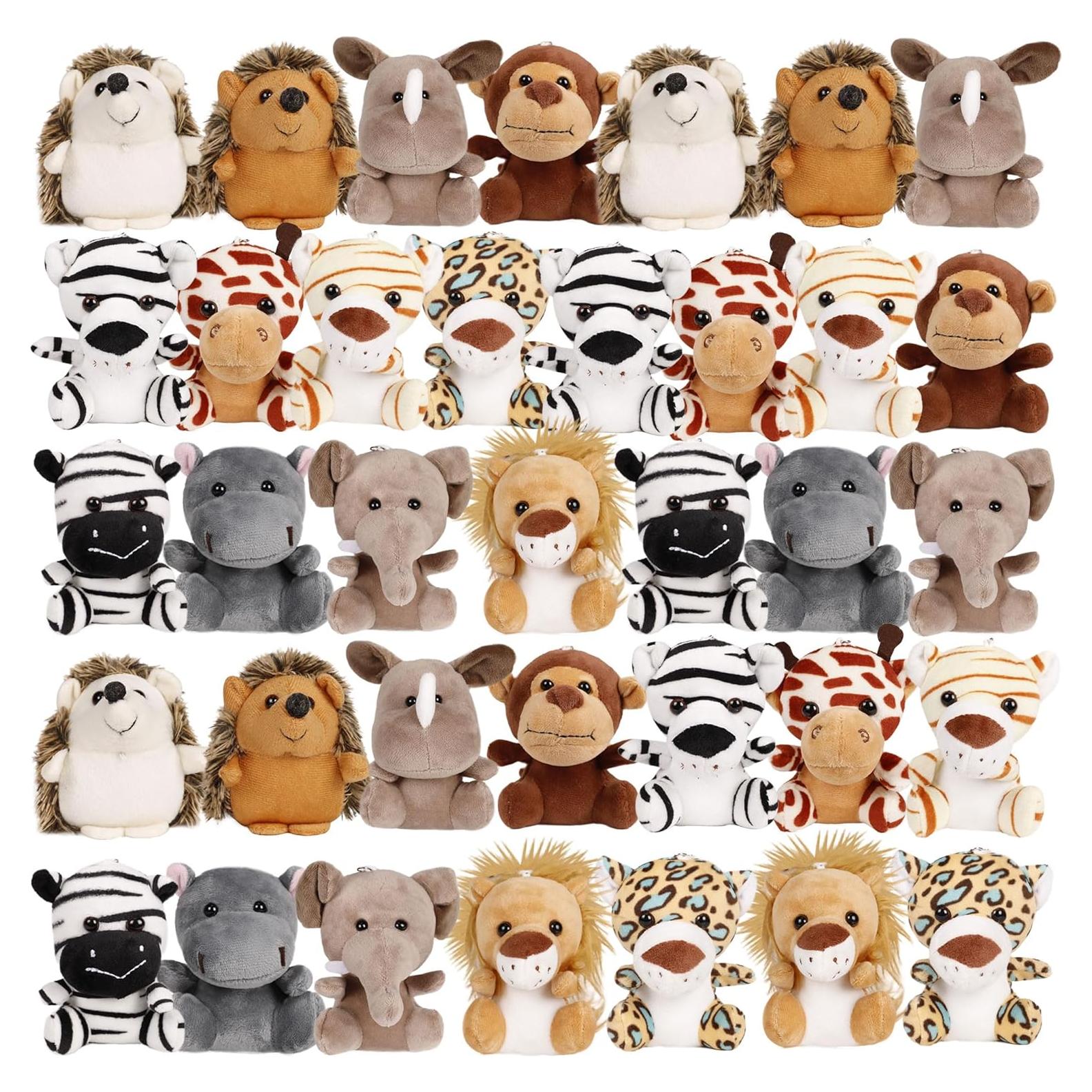 Pack de 36 Animales de Peluche Pequeños Spoilu 11.43 cm