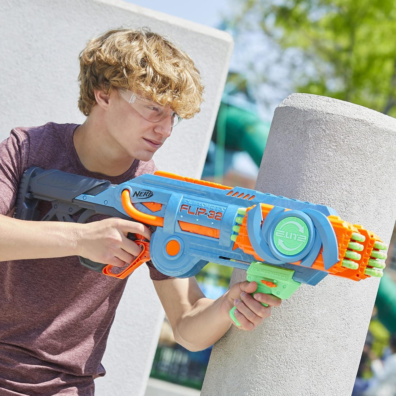 Bláster Nerf Elite 2.0 Flipshots Flip-32 con 32 Dardos