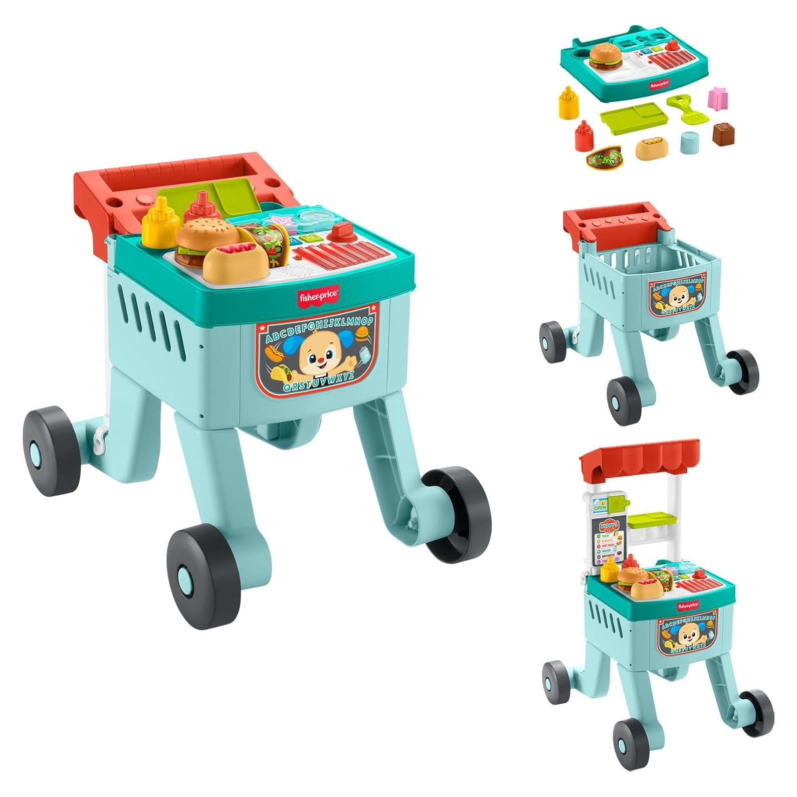 Andador Juguete de Aprendizaje Fisher-Price Carrito Snacks 4 en 1