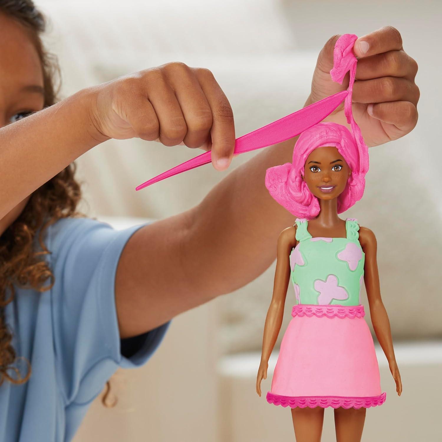 Muñeca Barbie Fiesta en el Jardín Play-Doh con Accesorios