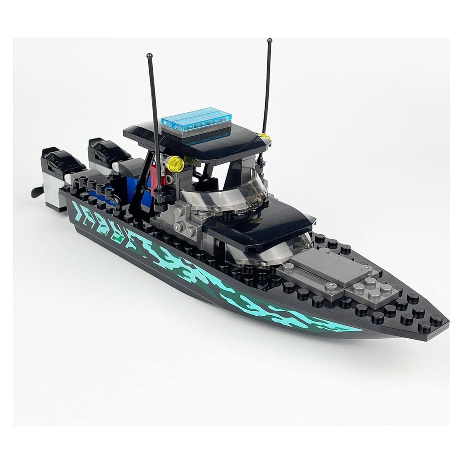 Conjunto de Bloques de Construcción Barco Rápido JQARCH 93PCS