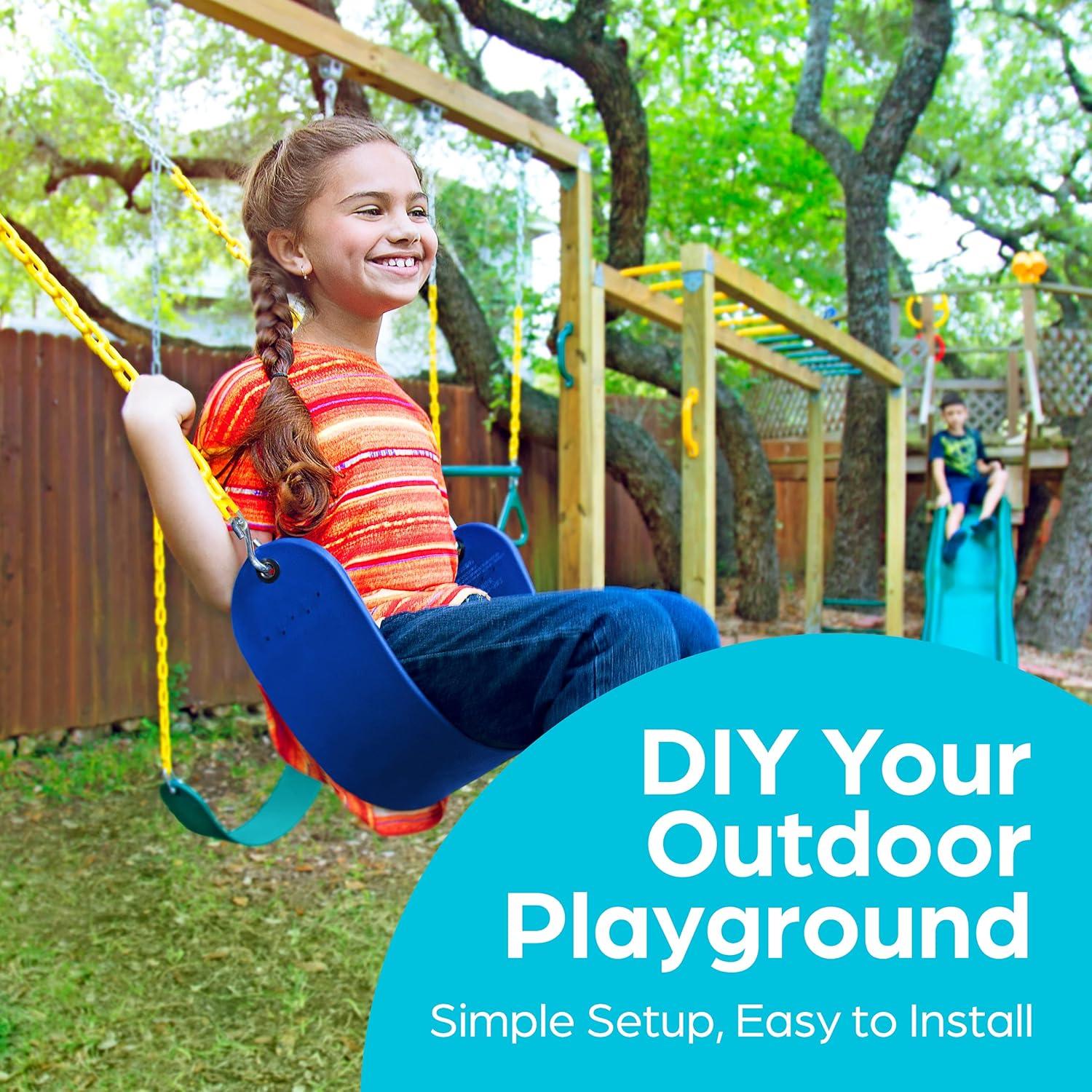 Rueda de Barco Pirata Jungle Gym Kingdom 30.48 cm Azul