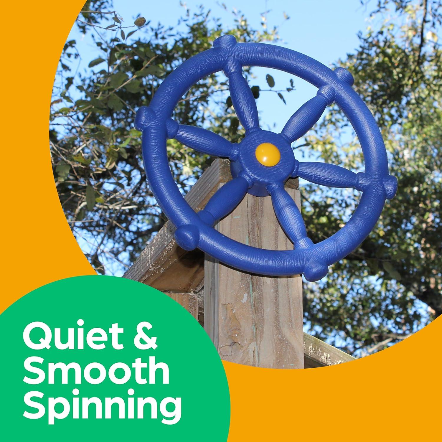 Rueda de Barco Pirata Jungle Gym Kingdom 30.48 cm Azul