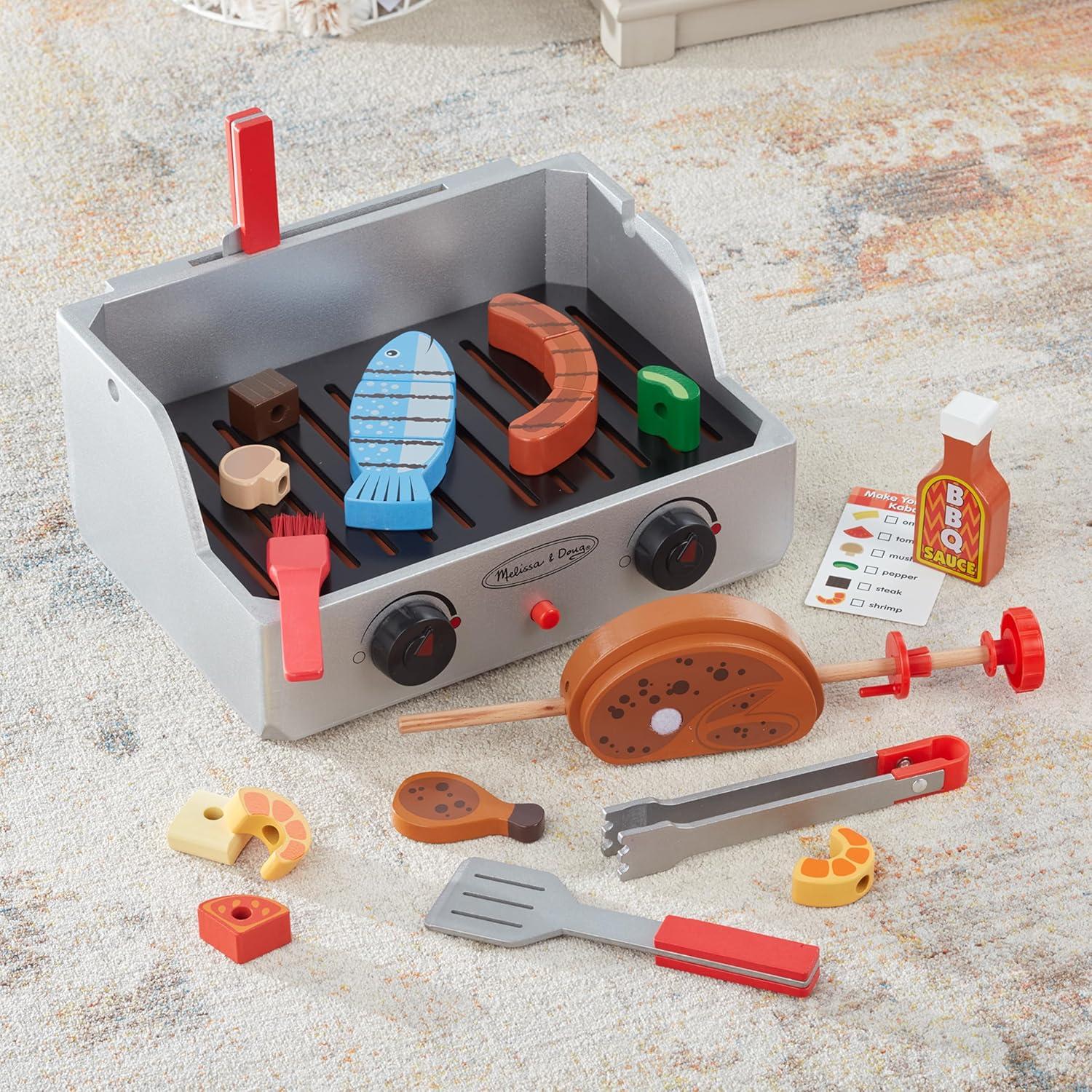 Set de Barbacoa de Madera Melissa & Doug 24 Piezas