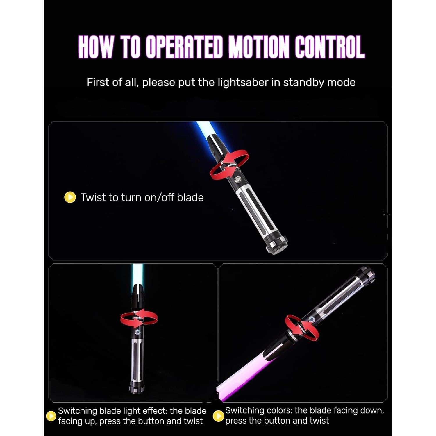 Sable de Luz Dueling ANASABER S9 Recargable 10 Sonidos RGB