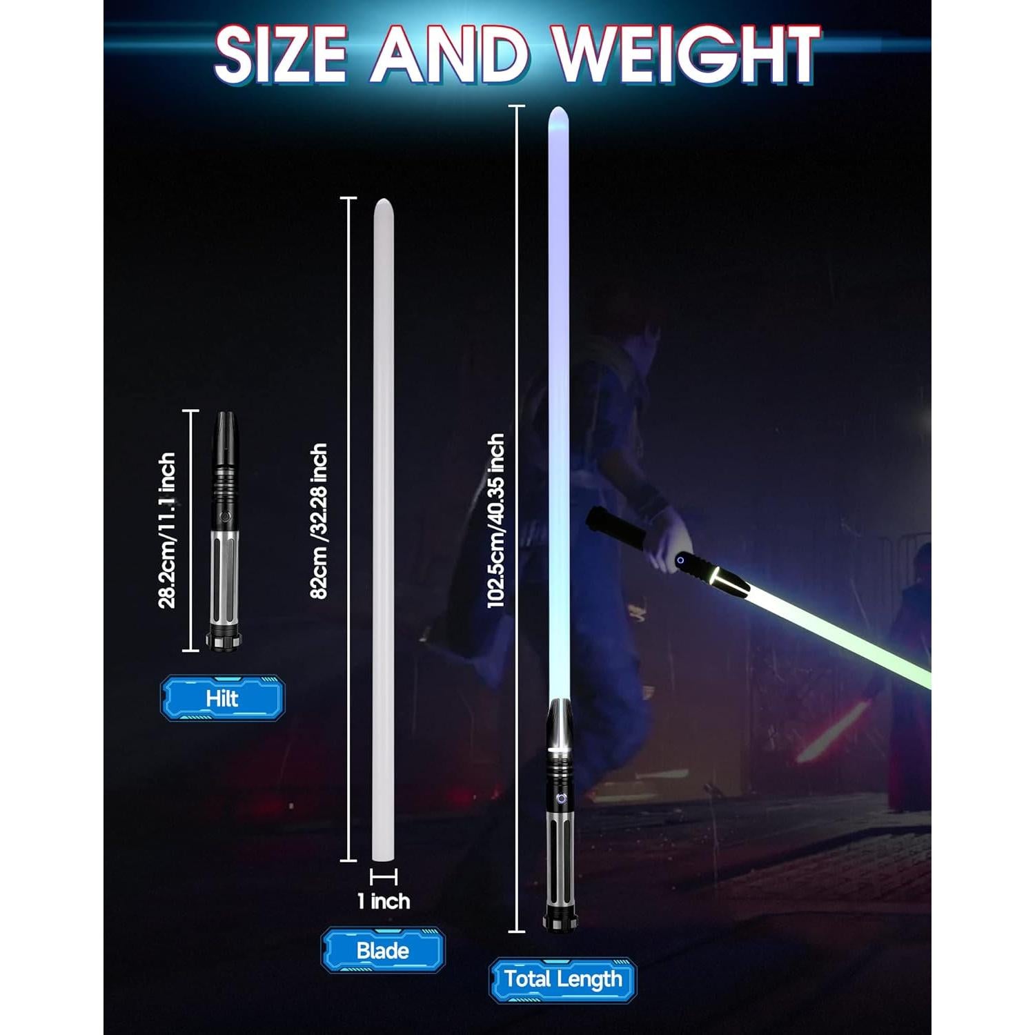 Sable de Luz Dueling ANASABER S9 Recargable 10 Sonidos RGB