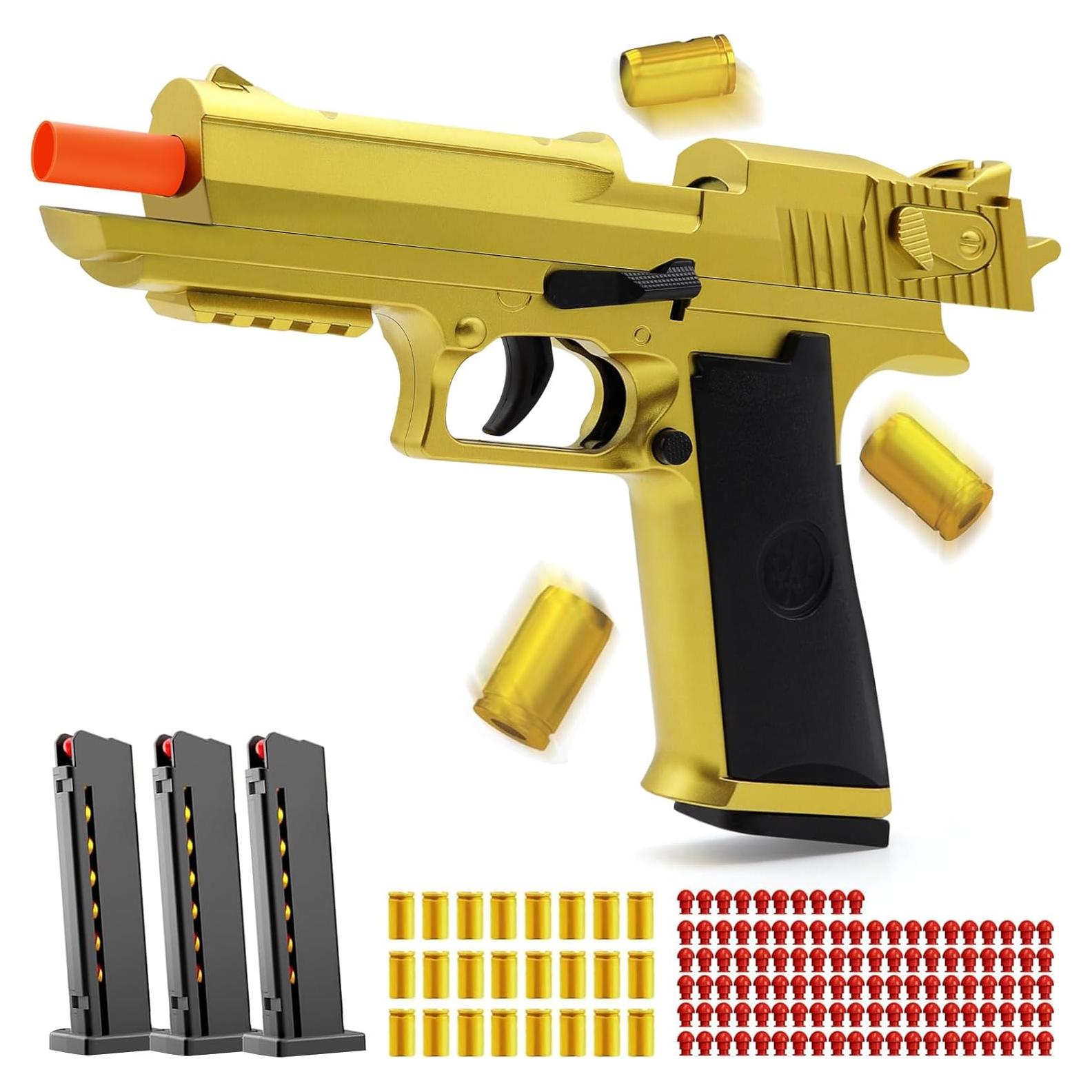Pistola de Juguete Automática BlingCnsy con Balas Suaves 22.4cm