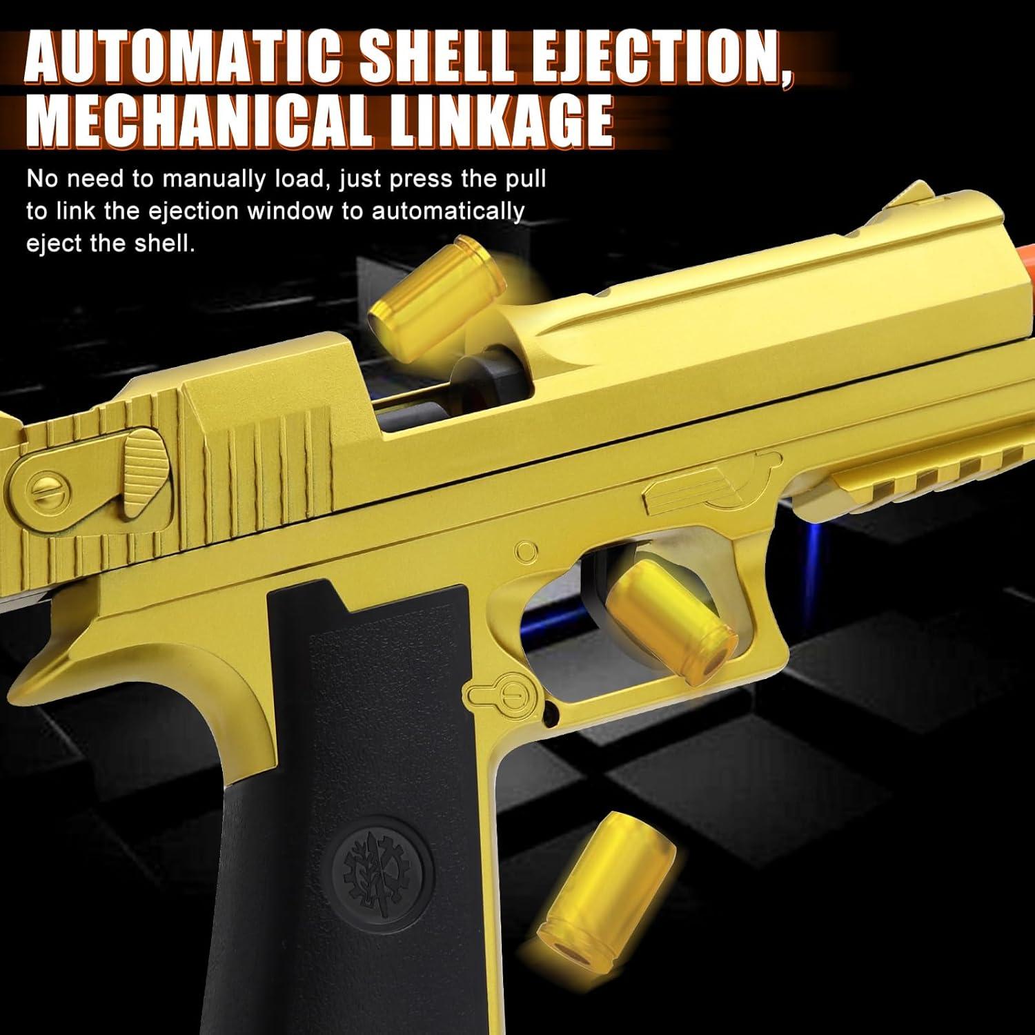 Pistola de Juguete Automática BlingCnsy con Balas Suaves 22.4cm