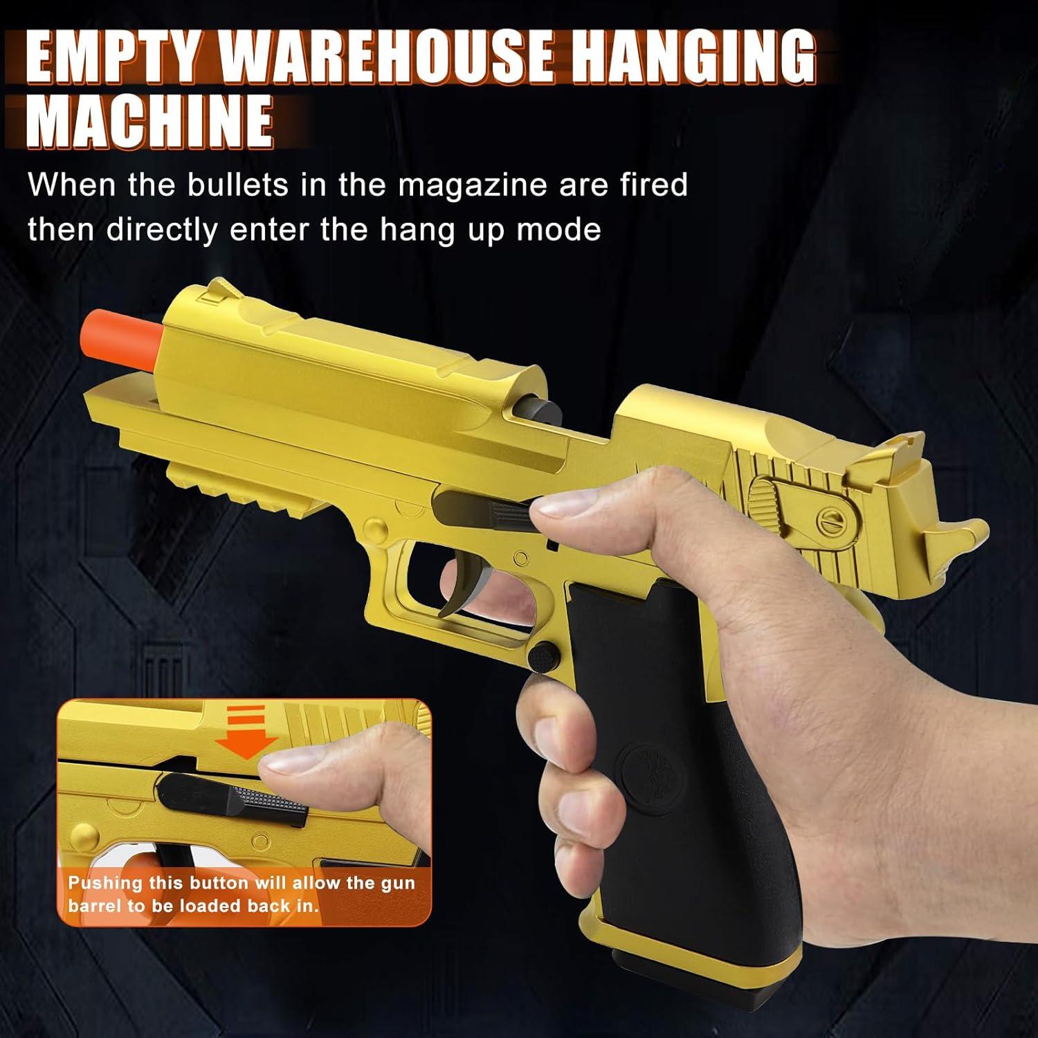 Pistola de Juguete Automática BlingCnsy con Balas Suaves 22.4cm