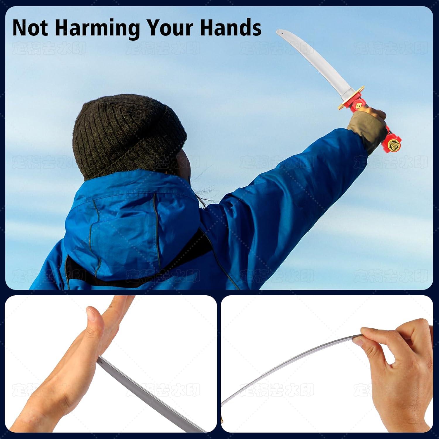 Espadas Ninja de Plástico BSADIY 40 cm - Juguete Halloween