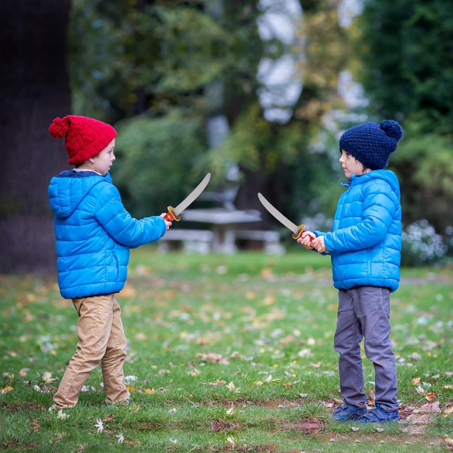 Espadas Ninja de Plástico BSADIY 40 cm - Juguete Halloween