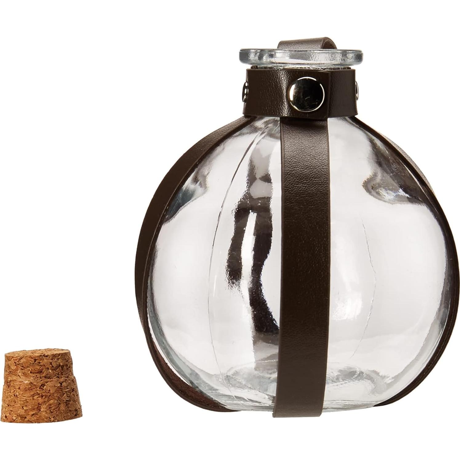 Botella de Poción de Vidrio Rubies para Disfraz de Mago