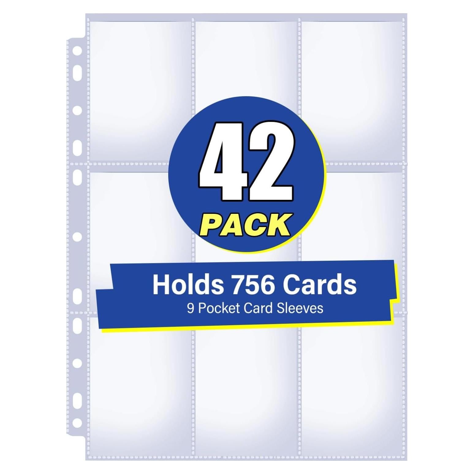 Paquete de 42 Fundas para Tarjetas YHIJF 9 Bolsillos 22.4x29cm