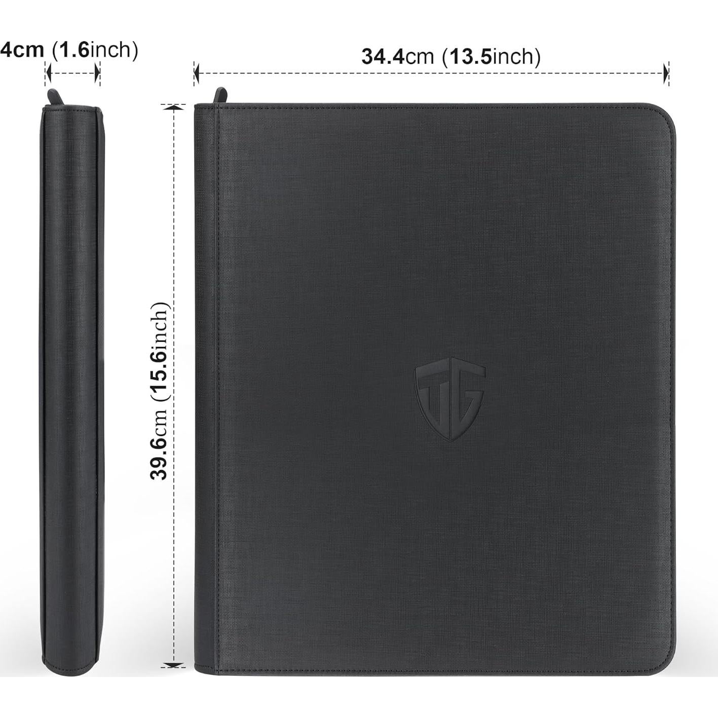 Carpeta de Carga Superior TCGUARD para 216 Cartas - Negro