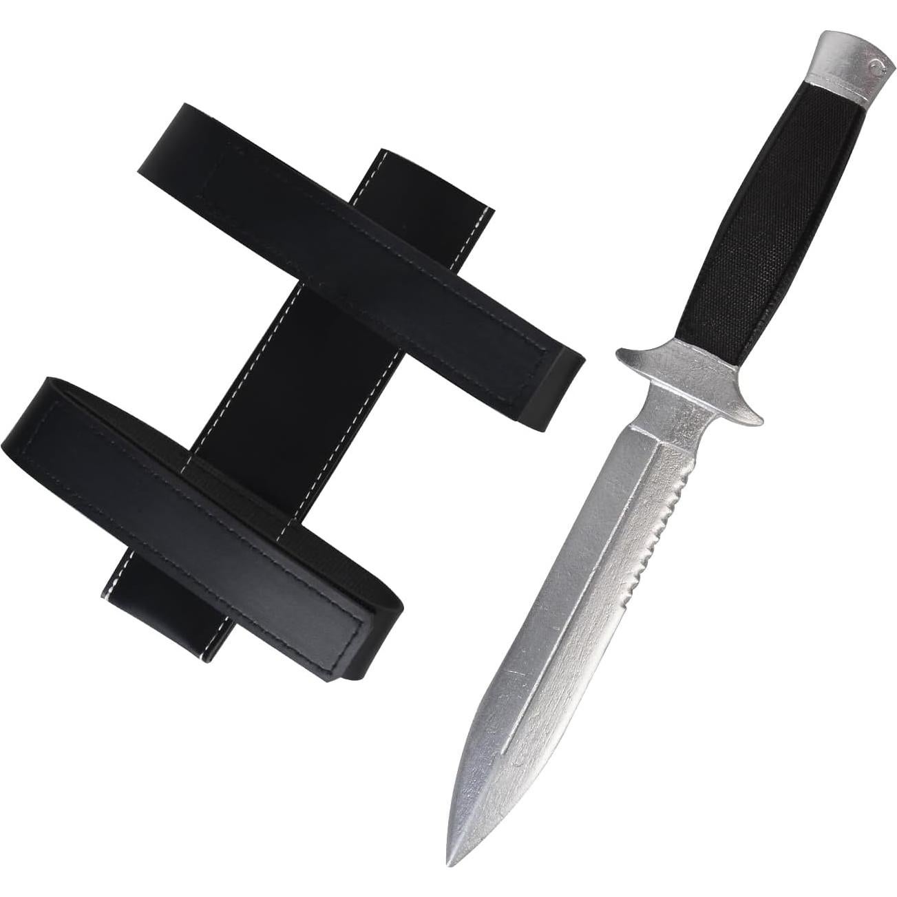 Cuchillo de Bebé Prop de Espuma Voyiparty con Funda de Cuero