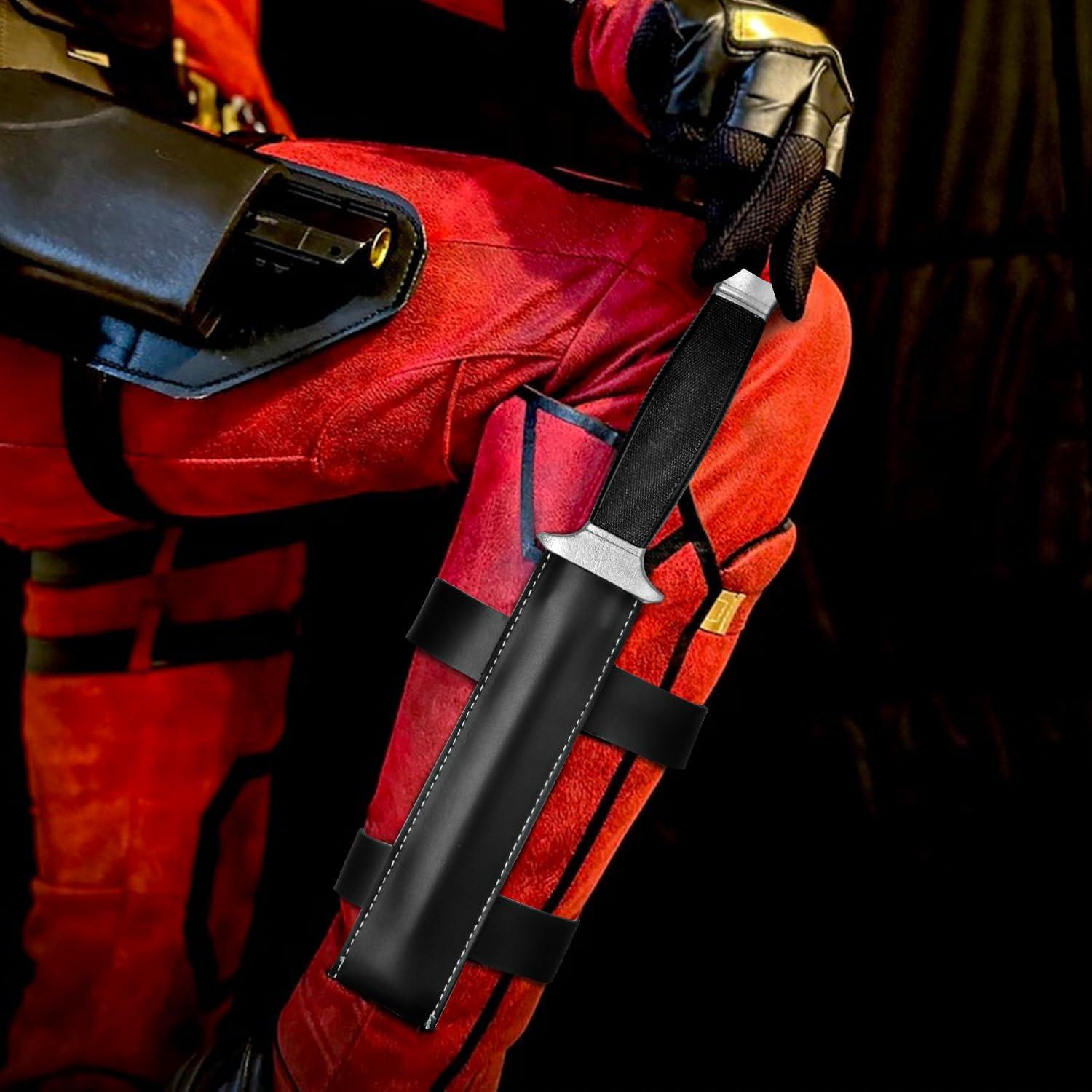 Cuchillo de Bebé Prop de Espuma Voyiparty con Funda de Cuero