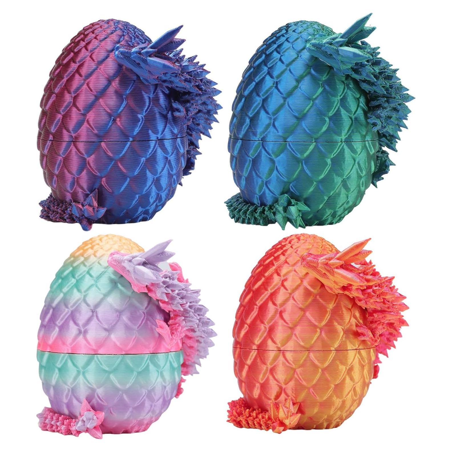 Huevos de Dragón 3D Rapean - Decoración Fantasía 4 Piezas