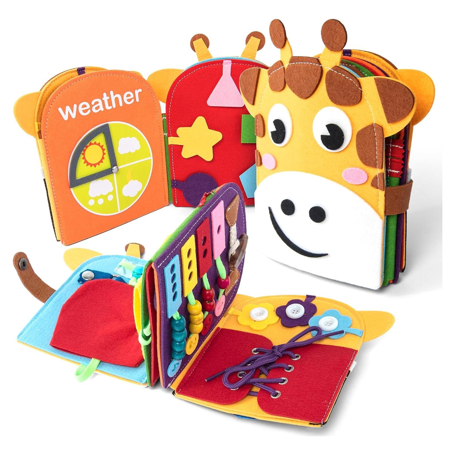 Libro Sensorial de Fieltro Edusense para Niños 1-3 Años