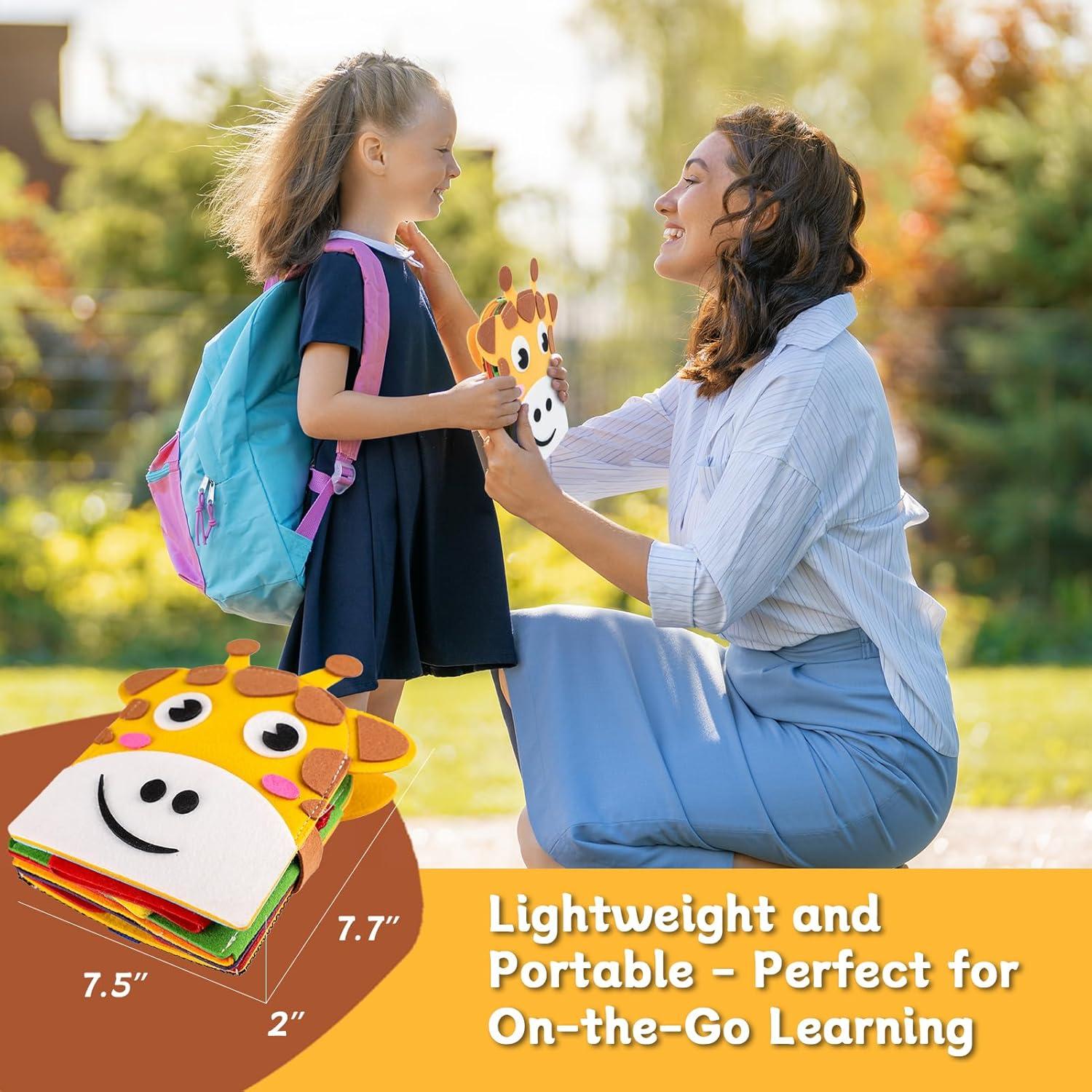 Libro Sensorial de Fieltro Edusense para Niños 1-3 Años