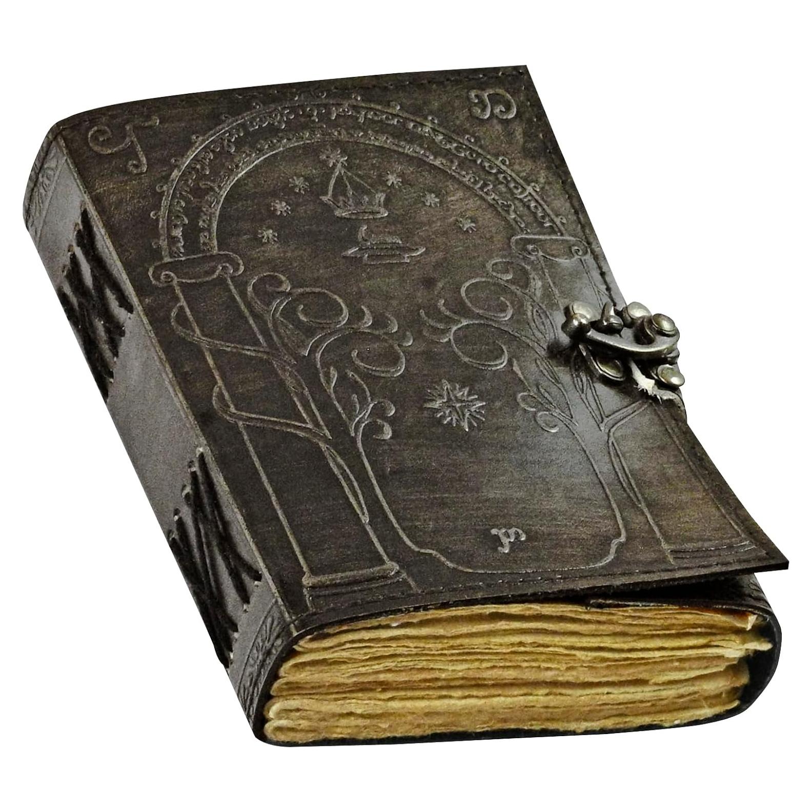 Diario de Cuero Hobbit Foja Handicraft 17.7x13.1 cm Carbón