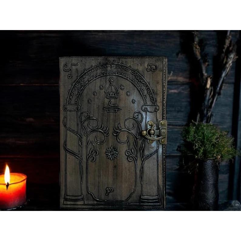 Diario de Cuero Hobbit Foja Handicraft 17.7x13.1 cm Carbón