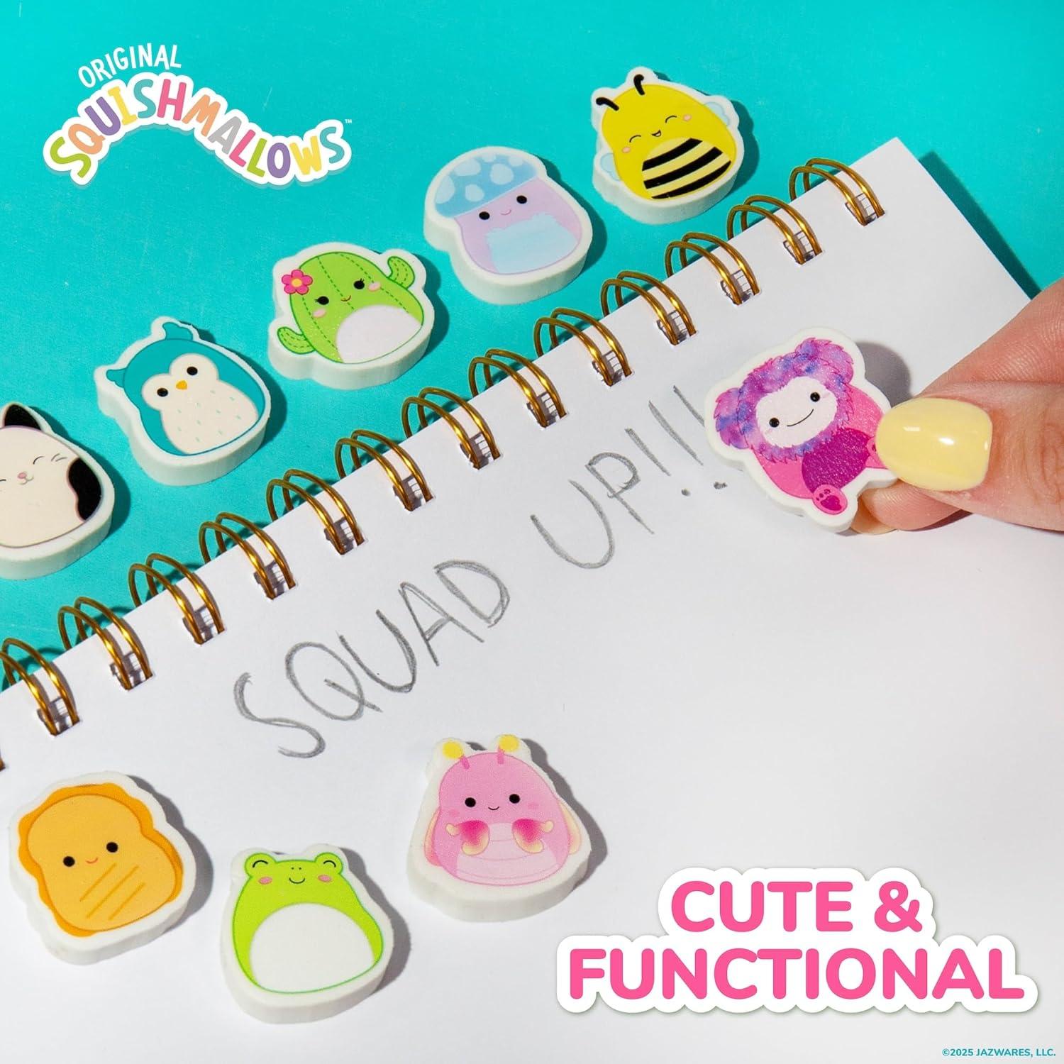 Conjunto de 25 Borradores Mini Squishmallows Originales