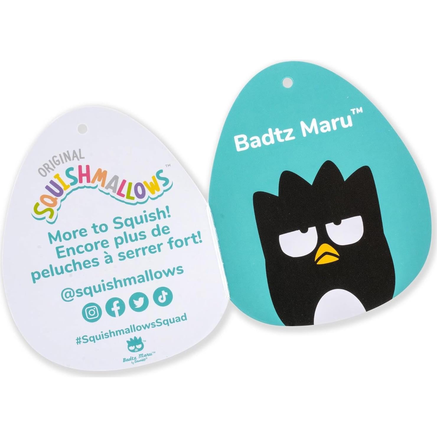 Peluche Squishmallows Sanrio Badtz-Maru 35.56 cm Jazwares