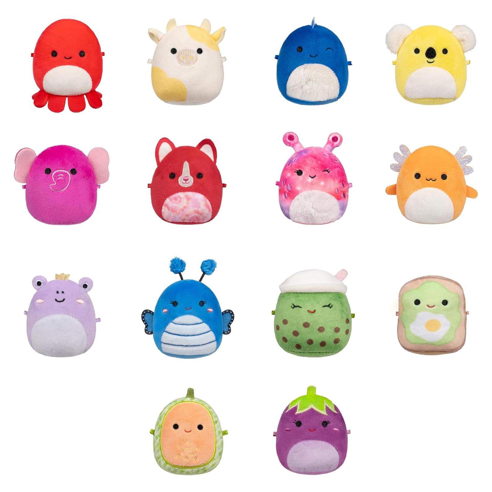 Micromallows Squishmallows 14-Pack Arcoíris Peluches 6.35 cm