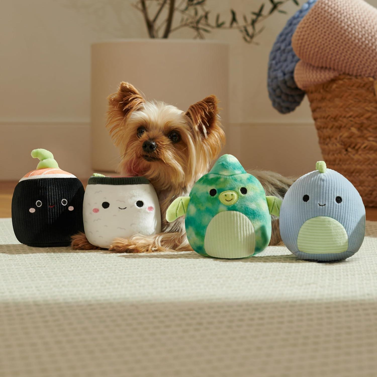 Juguetes para Perros Squishmallows 4-Pack - Dinosaurios y Sushi