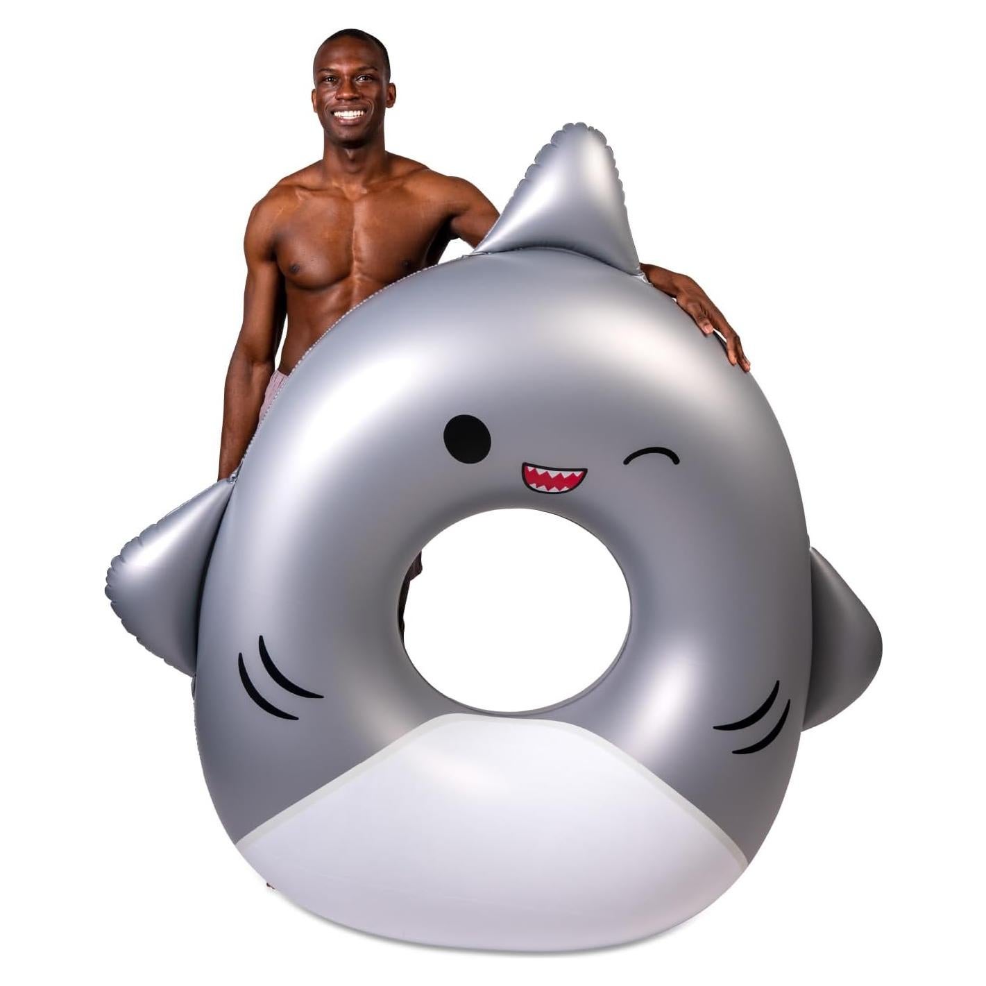 Flotador Inflable BigMouth Squishmallows Gordon el Tiburón 1.52m