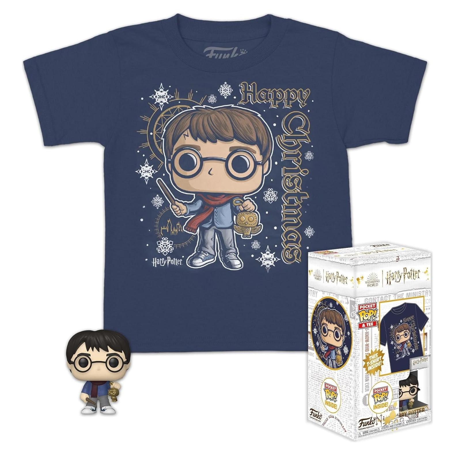Funko Pocket Pop! & Tee: Harry Potter - Holiday Harry - Kids L