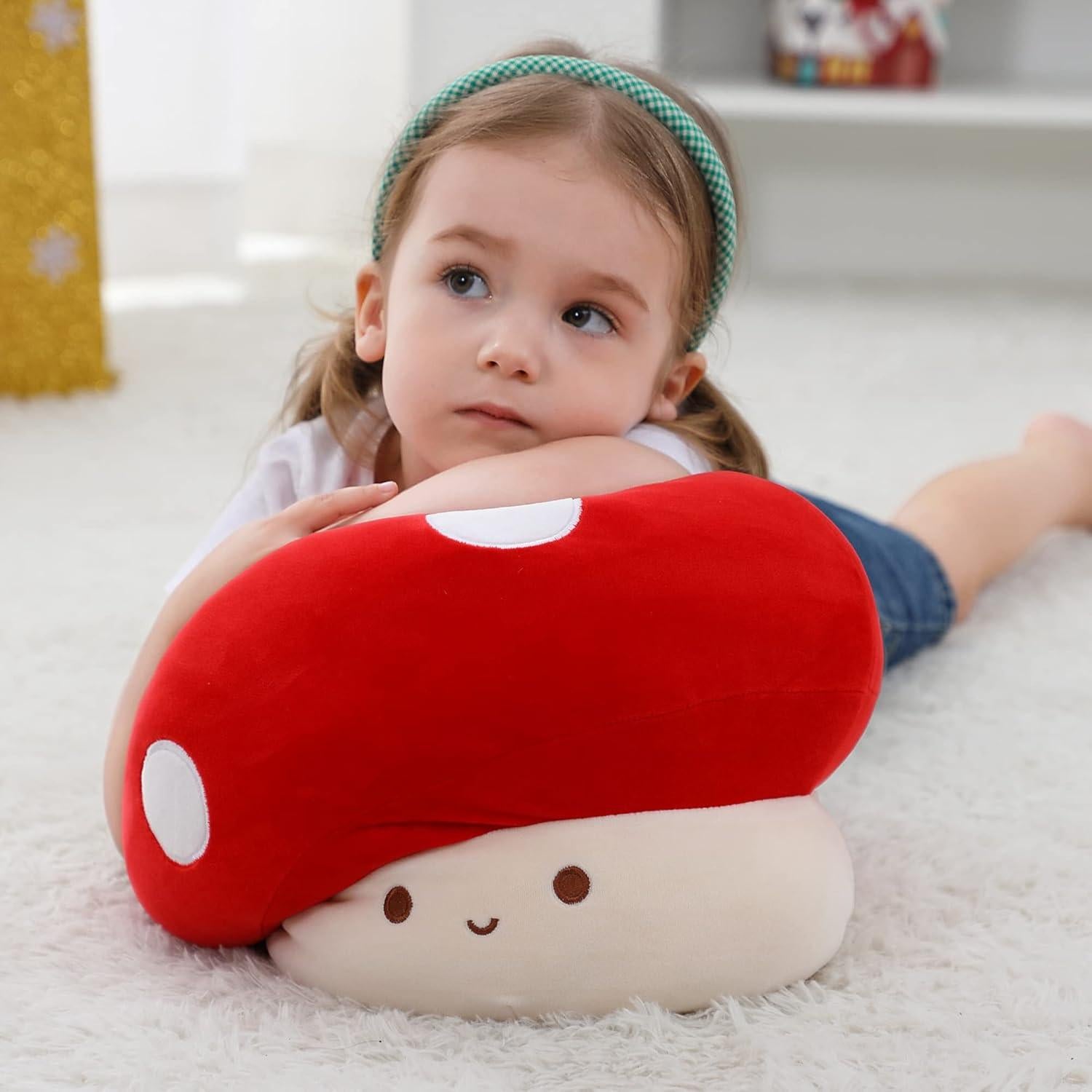 Almohada de Hongo de Peluche E-Tech 30.48 cm Suave y Lindo