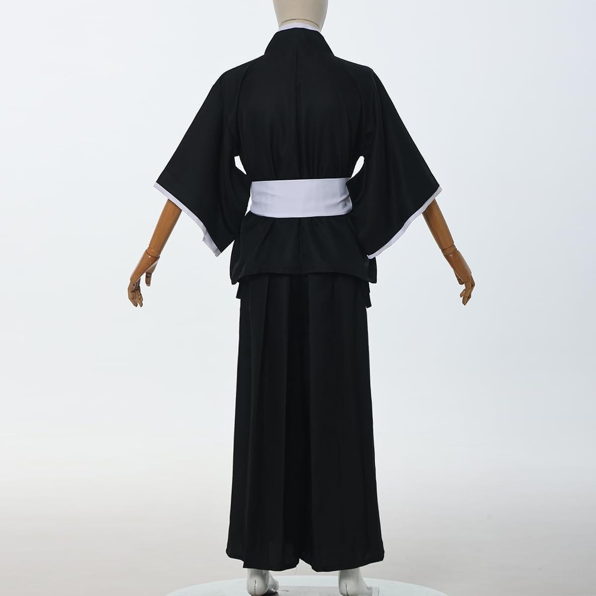 Traje de Cosplay Samurai Hakama Negro GRACEART X-Grande