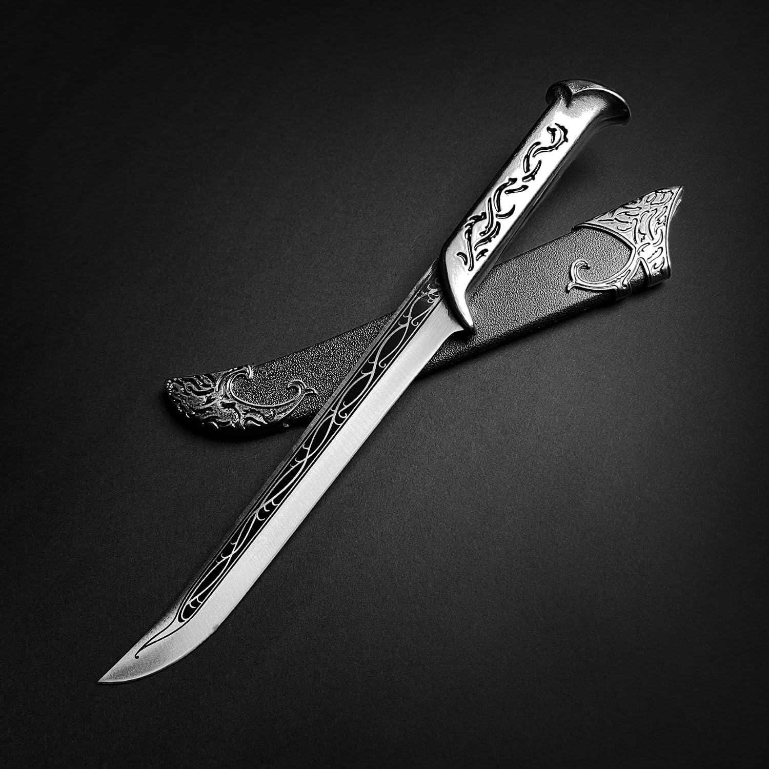 Daga Élfica Medieval Otakumod 27.94 cm con Funda de Cuero