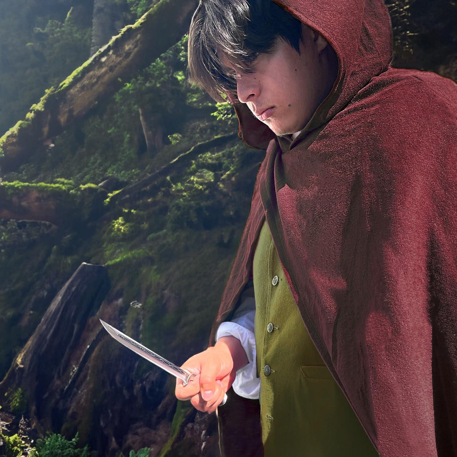 Daga Élfica Medieval Otakumod 27.94 cm con Funda de Cuero