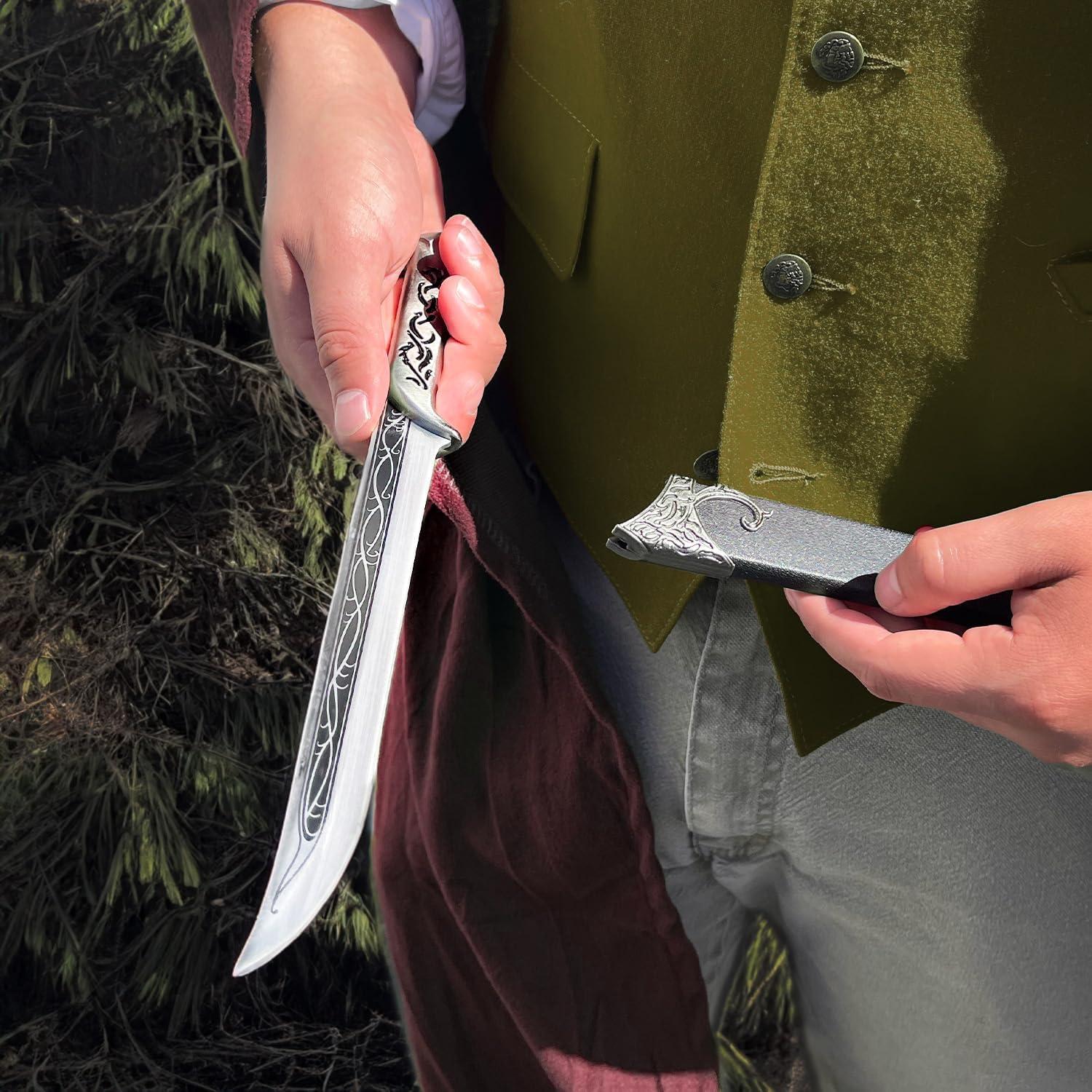 Daga Élfica Medieval Otakumod 27.94 cm con Funda de Cuero