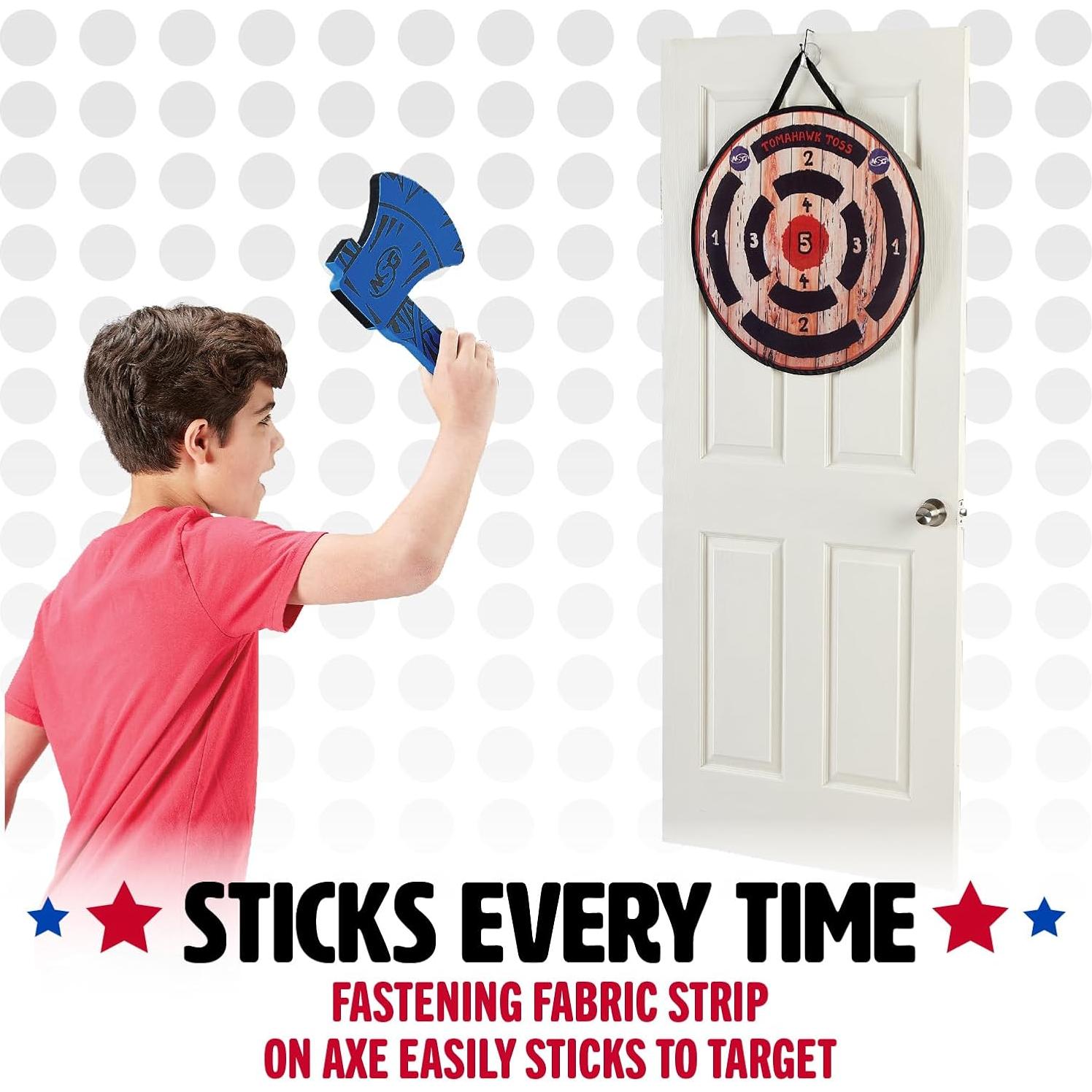 Juego de Lanzamiento de Hacha de Espuma NSG Tomahawk - 2 Hachas y Blanco