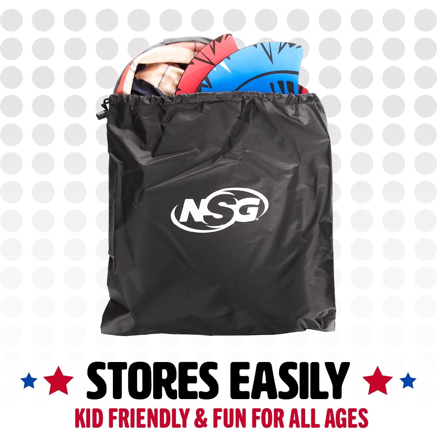 Juego de Lanzamiento de Hacha de Espuma NSG Tomahawk - 2 Hachas y Blanco