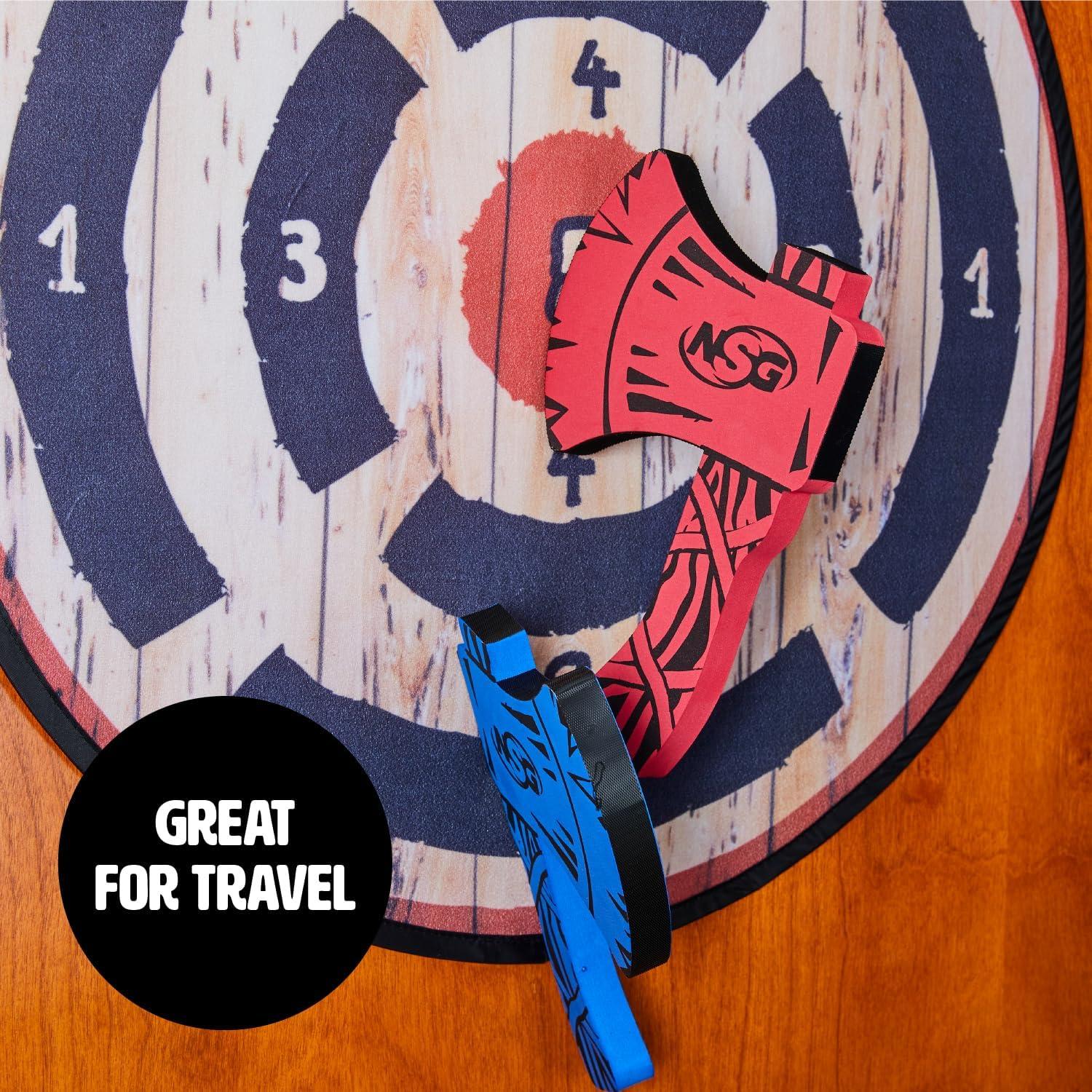 Juego de Lanzamiento de Hacha de Espuma NSG Tomahawk - 2 Hachas y Blanco