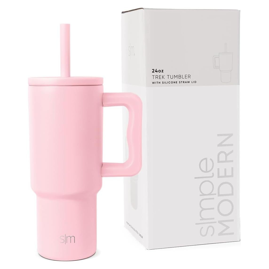 Taza Trek Simple Modern Kids 24 oz Asa Silicona Rubor