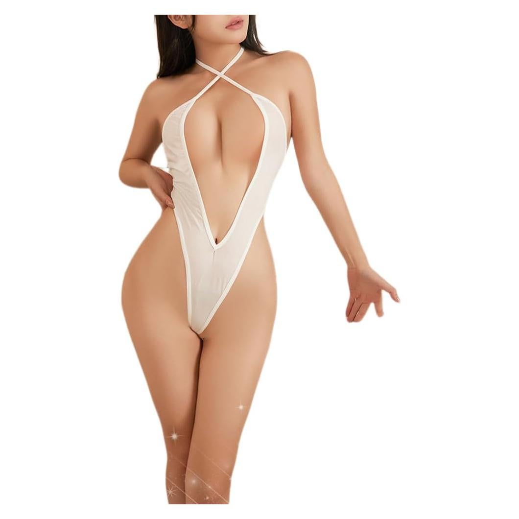 Mono de una pieza sexy QNCLO para cosplay de mujer