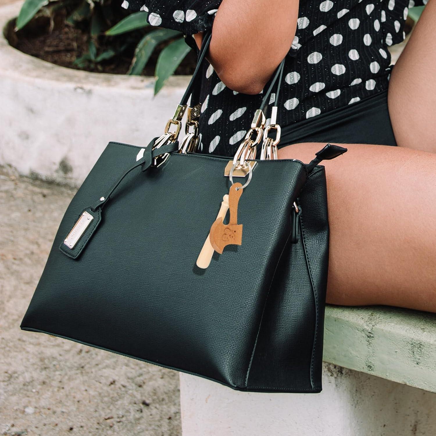 40 Adornos Mini Hacha de Madera 4.5x2.2cm Abaodam