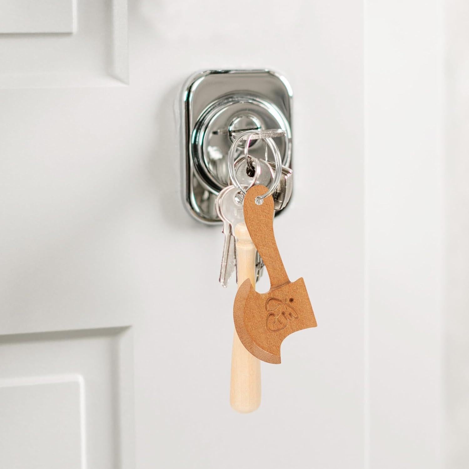 40 Adornos Mini Hacha de Madera 4.5x2.2cm Abaodam