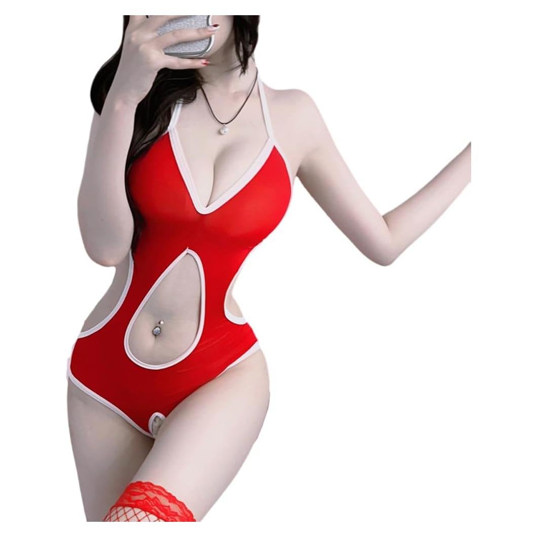 Bodysuit Sexy de Cosplay para Mujeres Temptshow Rojo