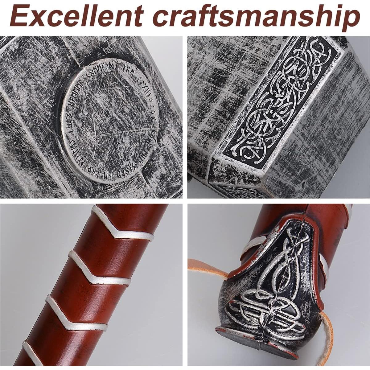 Martillo de Cosplay de Halloween PU 36cm - Arma de Disfraz