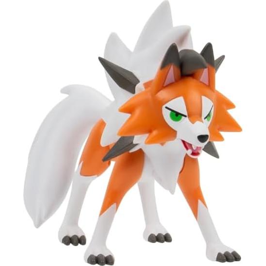 Figura de Lucha Pokémon Lycanroc 11.4x6.4x17.8cm Jazwares