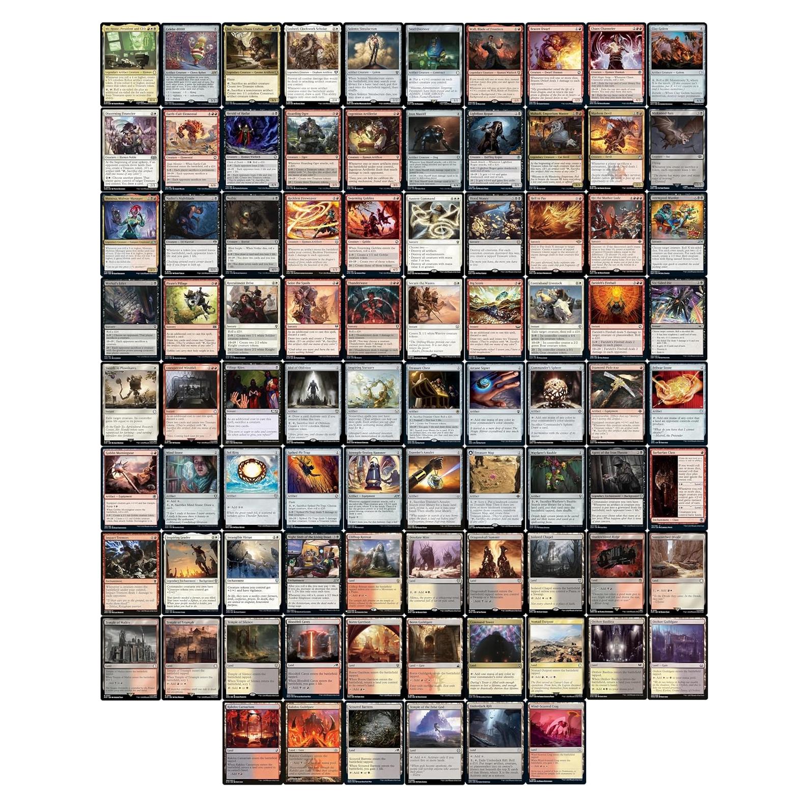 Baraja Commander Obeka Grixis 100 cartas MTG - Mantenimiento